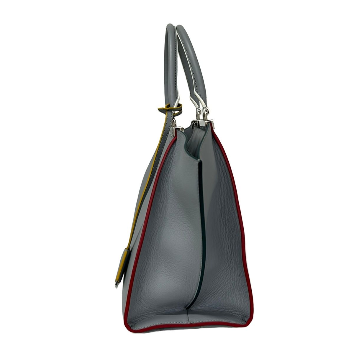 Fendi Handbag Blue Gray Leather — view 4