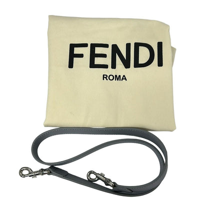 Fendi Handbag Blue Gray Leather — view 8