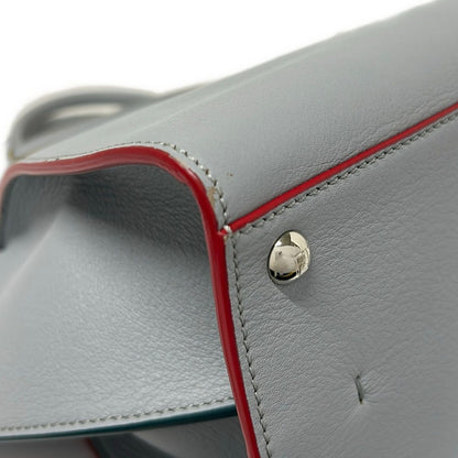 Fendi Handbag Blue Gray Leather — view 6