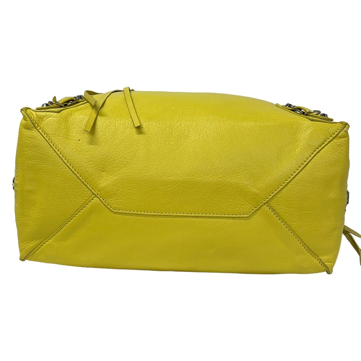 Balenciaga Tote Paper Yellow Leather — view 5