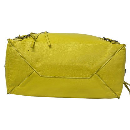 Balenciaga Tote Paper Yellow Leather — view 5