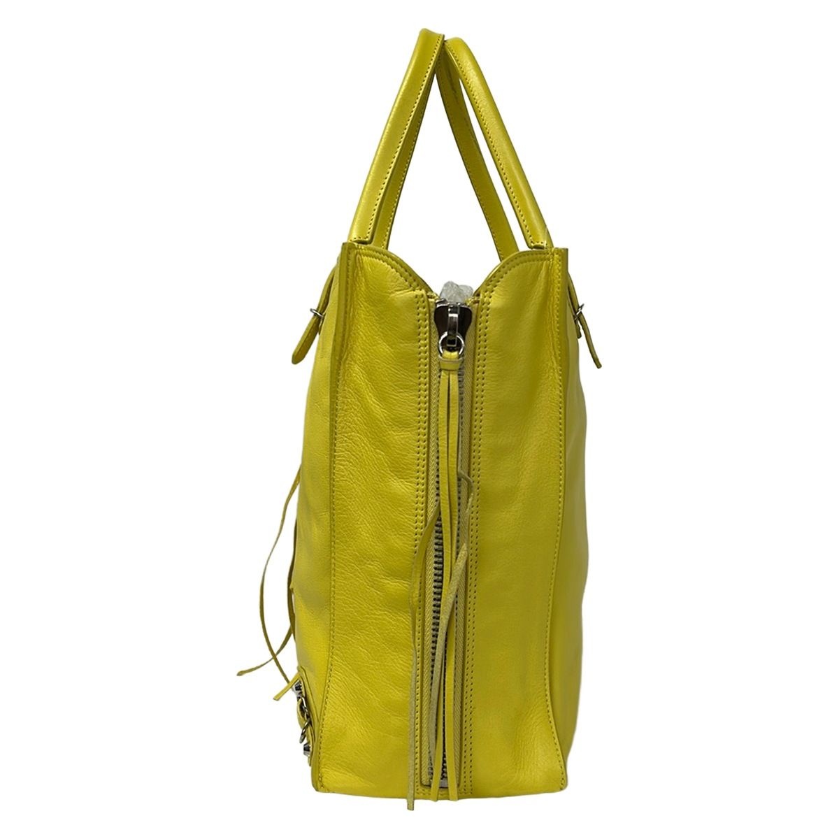 Balenciaga Tote Paper Yellow Leather — view 4