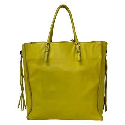 Balenciaga Tote Paper Yellow Leather — view 3