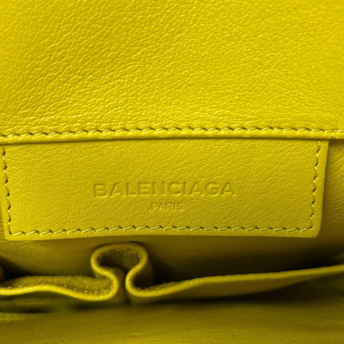 Balenciaga Tote Paper Yellow Leather — view 8
