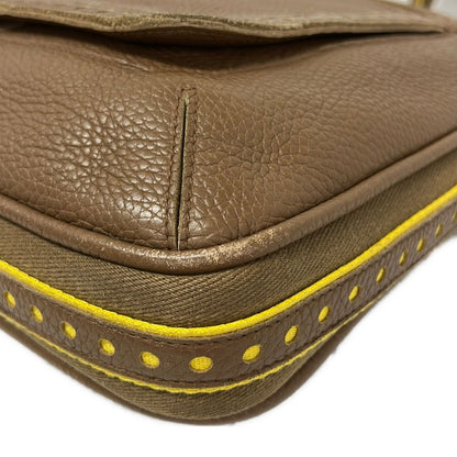 Bottega Veneta Shoulder Bag Brown Perforated Leather — view 6