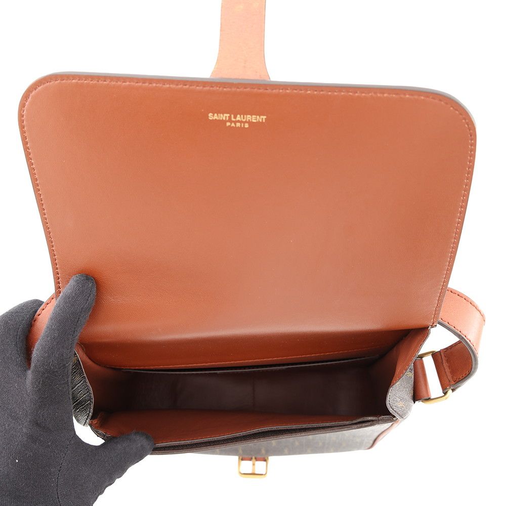 Saint Laurent Paris Shoulder Bag le Monogram Satchel Leather — view 5