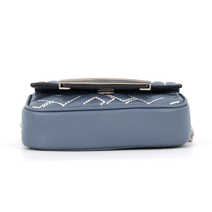 Fendi Chain Shoulder Bag Zukka Nano Bucket Leather 7 — view 3