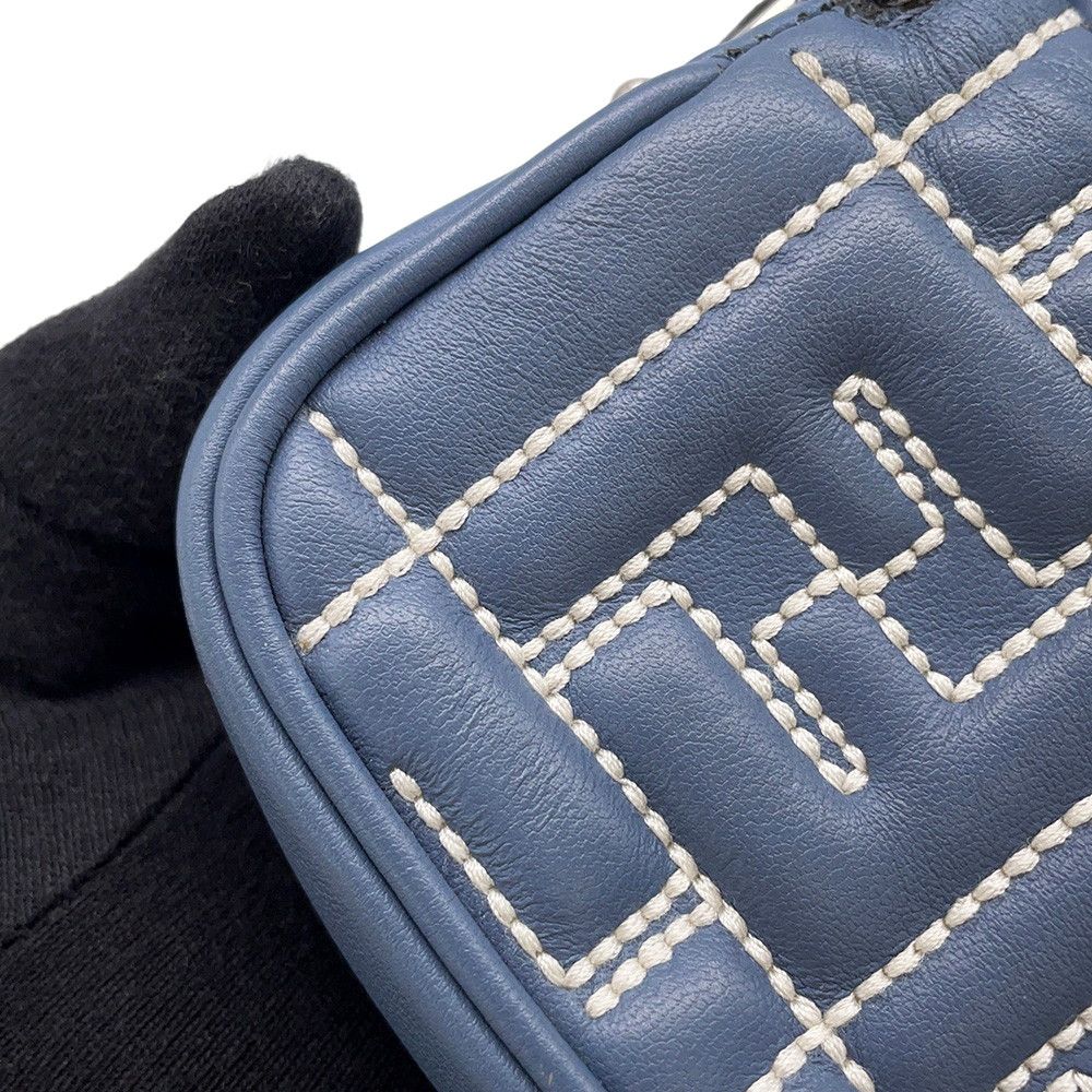 Fendi Chain Shoulder Bag Zukka Nano Bucket Leather 7 — view 7