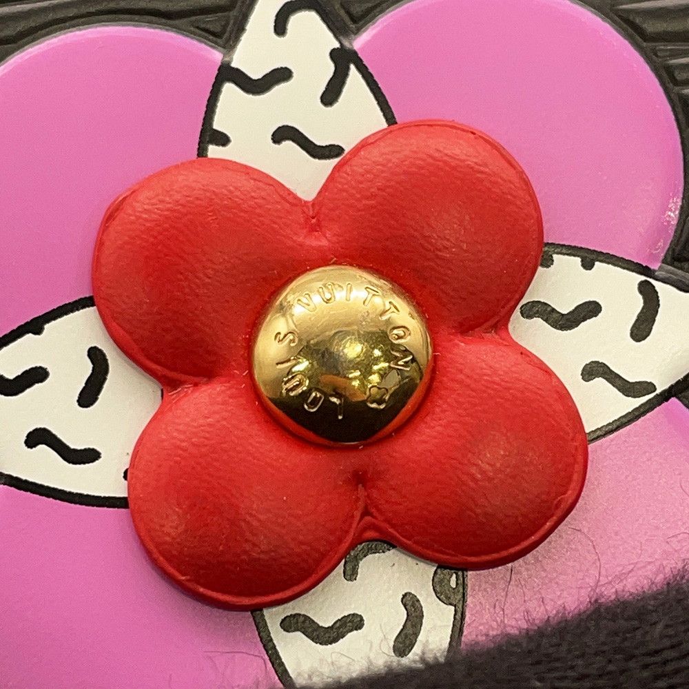 Louis Vuitton Epi Flower Zippy Wallet Black — view 6