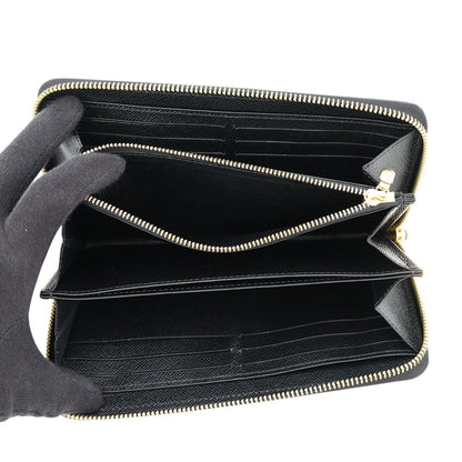 Louis Vuitton Epi Flower Zippy Wallet Black — view 4