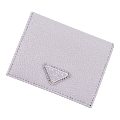 Prada Bifold Wallet Triangle Logo Compact Saffiano Leather