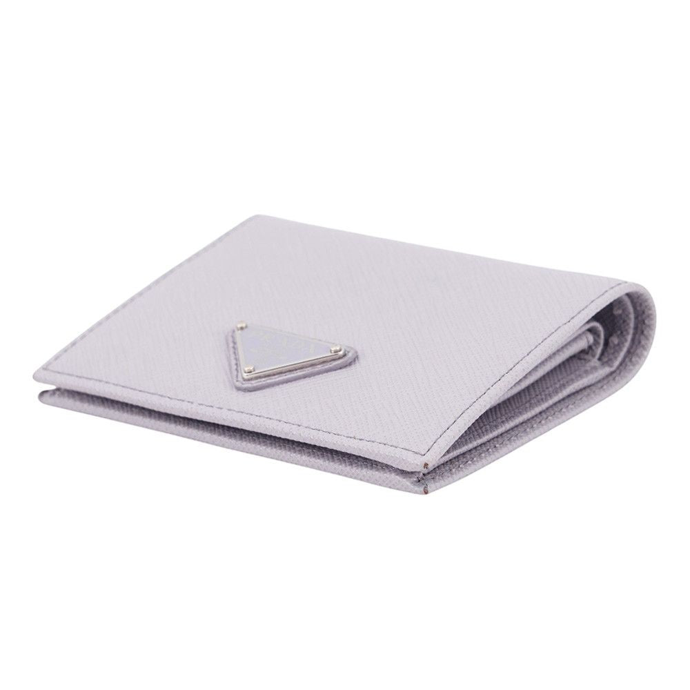 Prada Bifold Wallet Triangle Logo Compact Saffiano Leather — view 2