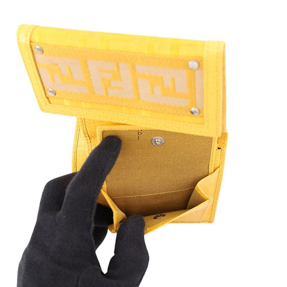 Fendi Trifold Wallet Zukka FF Logo Nylon — view 6