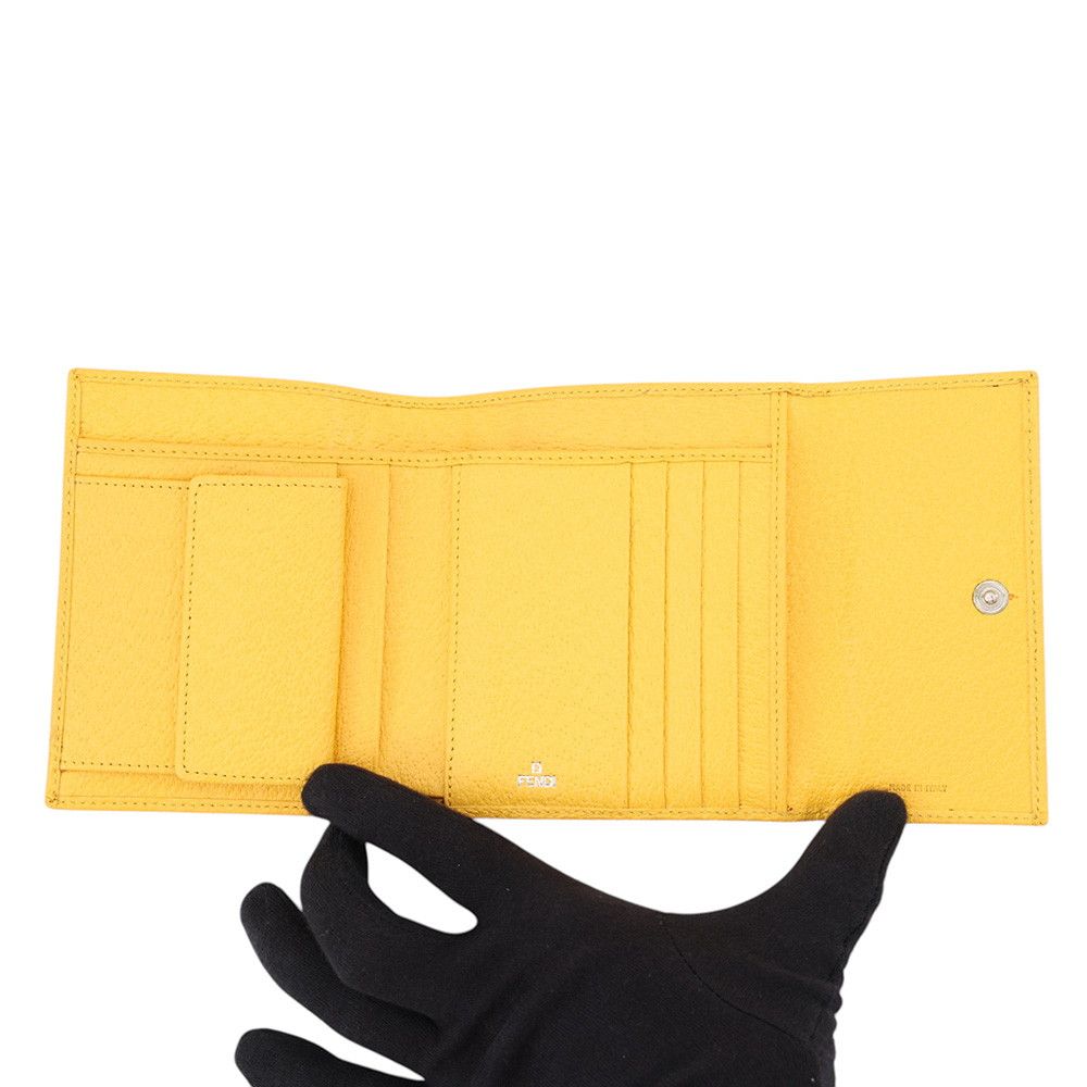 Fendi Trifold Wallet Zukka FF Logo Nylon — view 4