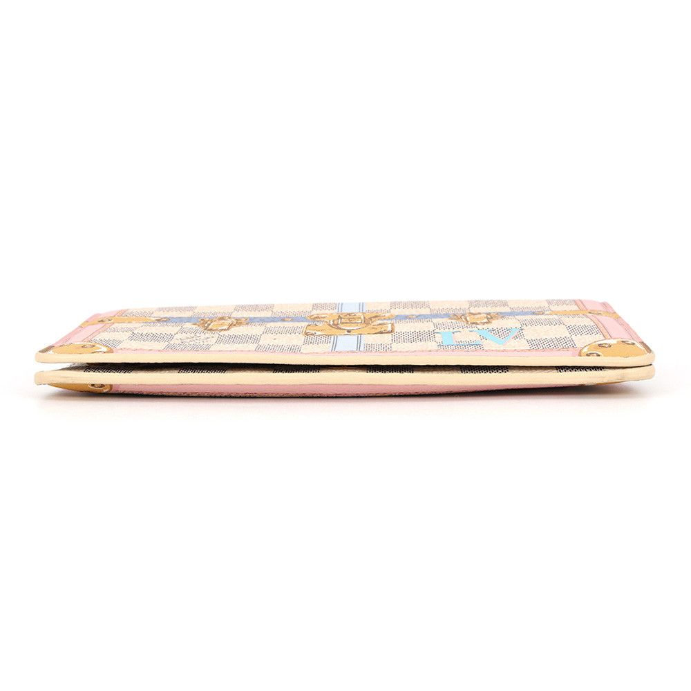 Louis Vuitton Chain Wallet Damier Azur Pochette Weekend Summer Trunk Shoulder — view 3