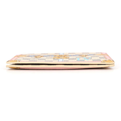 Louis Vuitton Chain Wallet Damier Azur Pochette Weekend Summer Trunk Shoulder — view 3