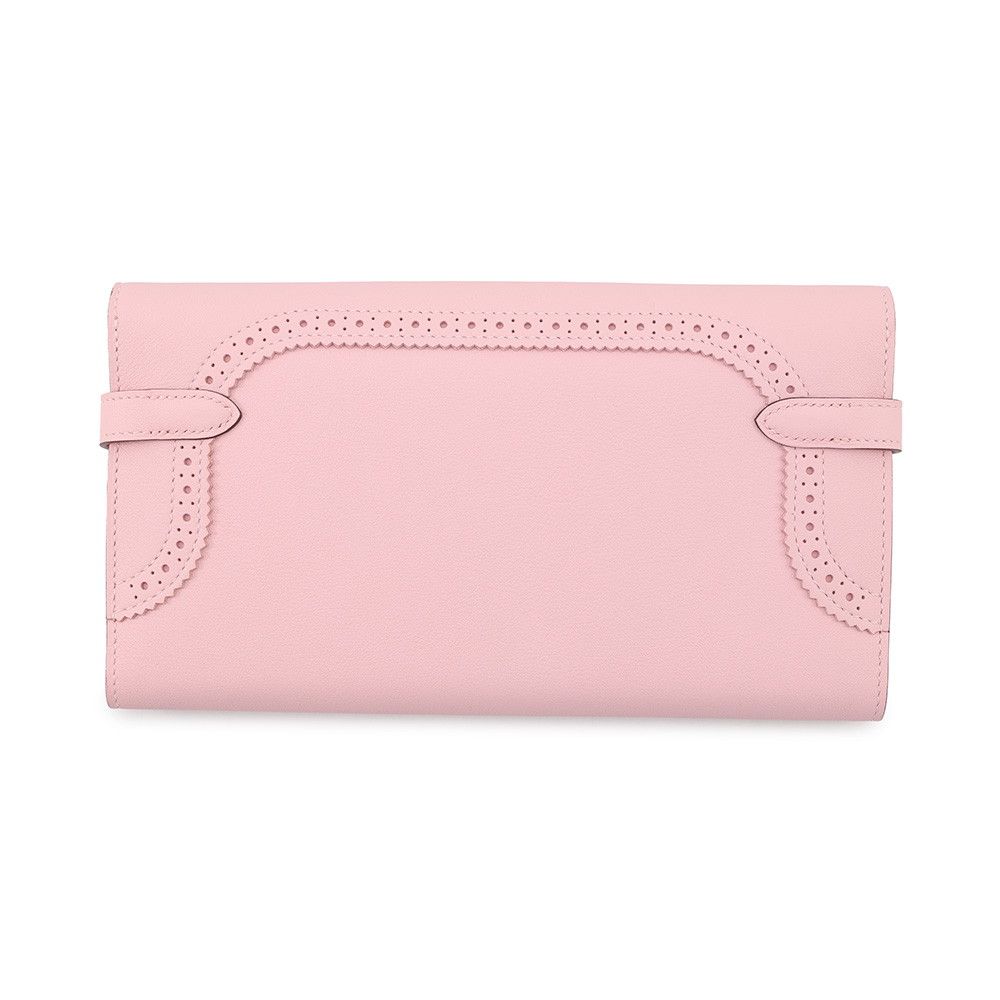 Hermes Wallet Kelly Gillies Rose Sakura Silver Swift — view 3