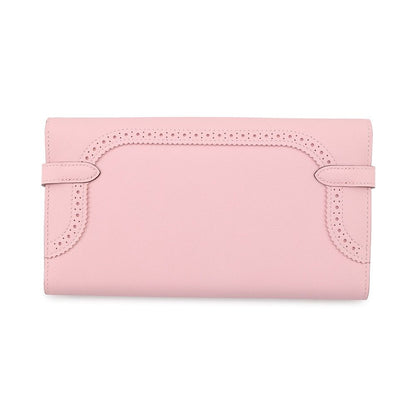 Hermes Wallet Kelly Gillies Rose Sakura Silver Swift — view 3