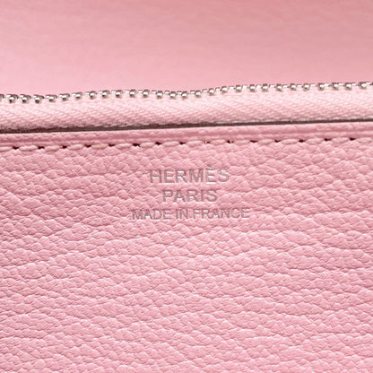 Hermes Wallet Kelly Gillies Rose Sakura Silver Swift — view 9