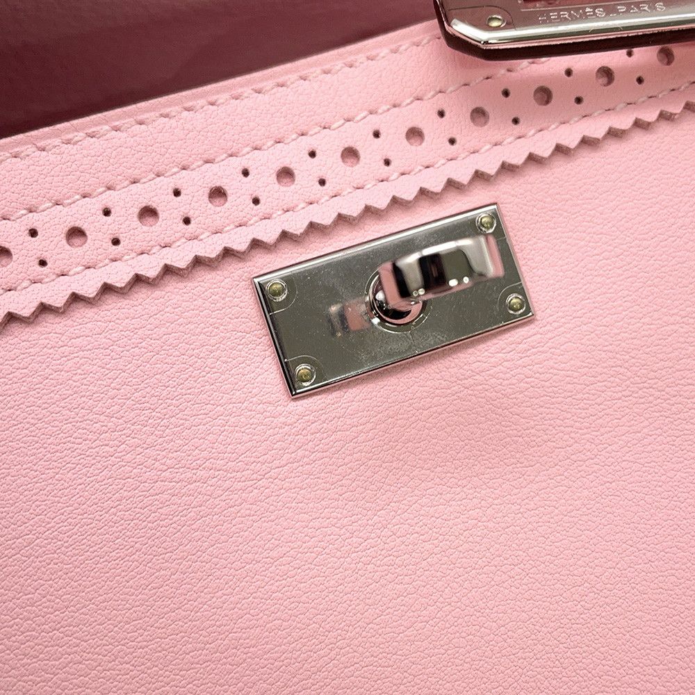 Hermes Wallet Kelly Gillies Rose Sakura Silver Swift — view 7