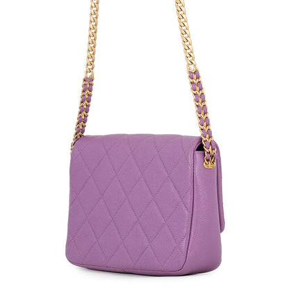 Chanel Chain Shoulder Bag Quilted CC Logo Caviar Leather — view 2