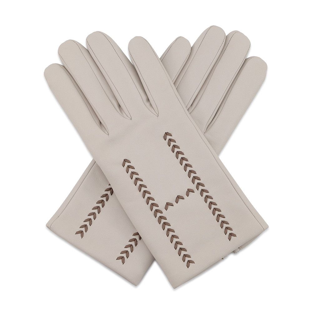 Hermes Glove Stitch Lambskin 7.5 Gloves Initials Included