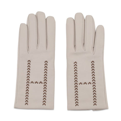 Hermes Glove Stitch Lambskin 7.5 Gloves Initials Included — view 2