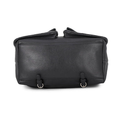 Chanel Backpack Quilted CC Logo Lambskin Black — view 3
