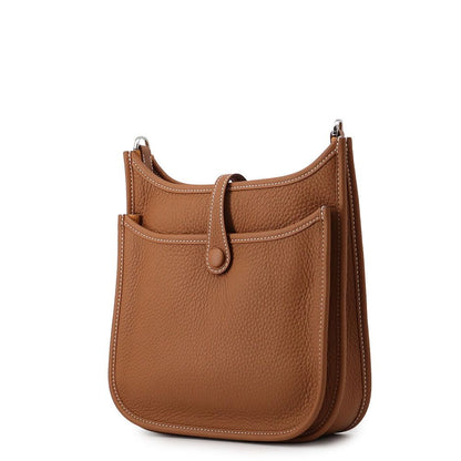 Hermes Shoulder Bag Evelyne 3 23 Gold Silver Taurillon Clemence — view 2