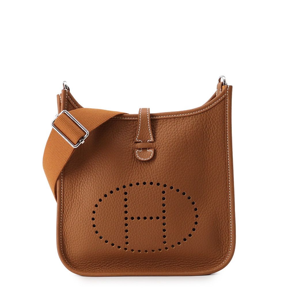 Hermes Shoulder Bag Evelyne 3 23 Gold Silver Taurillon Clemence