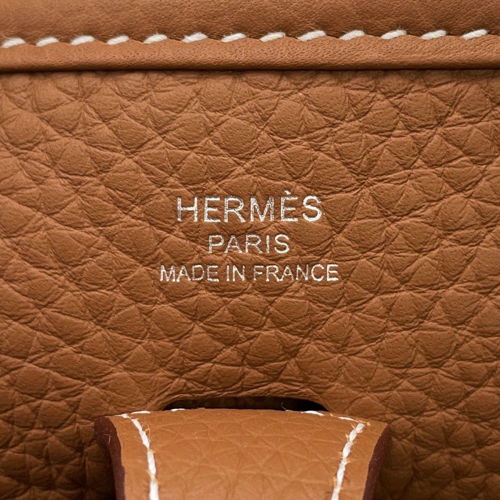 Hermes Shoulder Bag Evelyne 3 23 Gold Silver Taurillon Clemence — view 5