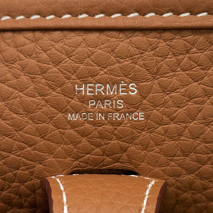 Hermes Shoulder Bag Evelyne 3 23 Gold Silver Taurillon Clemence — view 5