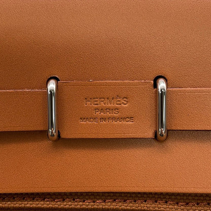 Hermes Shoulder Bag Herbag Zip Mini Fauve Silver Toilette Ash Vache Hunter — view 6