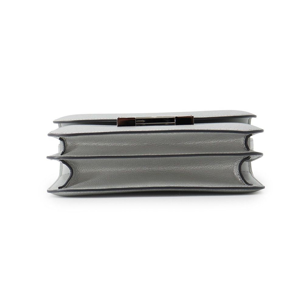 Hermes Shoulder Bag Mini Constance 3 Milloir Arjan Silver Shevrushamkira — view 3