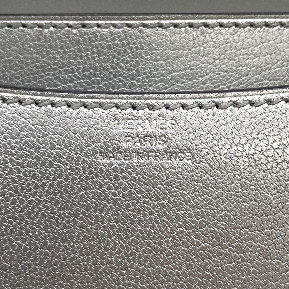 Hermes Shoulder Bag Mini Constance 3 Milloir Arjan Silver Shevrushamkira — view 8