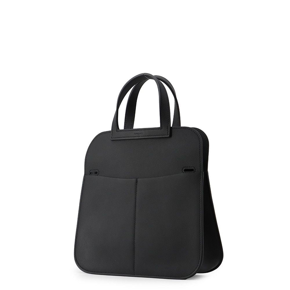 Hermes Handbag Halzan Mini Black Silver Swift 2-Way — view 2