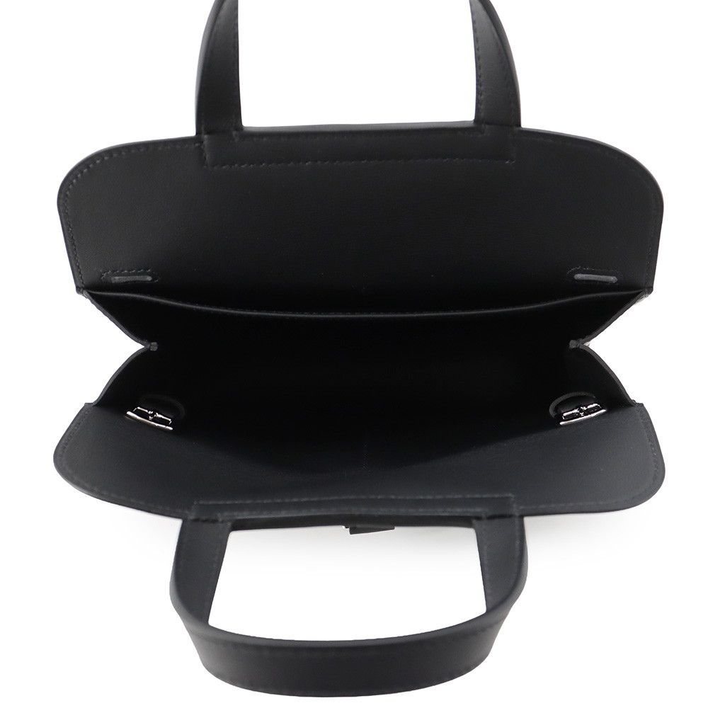 Hermes Handbag Halzan Mini Black Silver Swift 2-Way — view 5