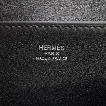 Hermes Handbag Halzan Mini Black Silver Swift 2-Way — view 6