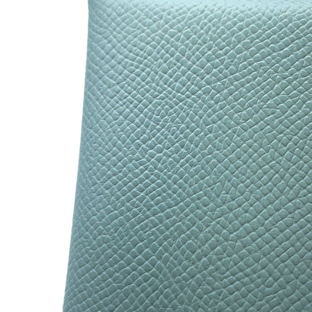 Hermes Coin Case Calvi Duo Ciel Silver Epsom — view 7