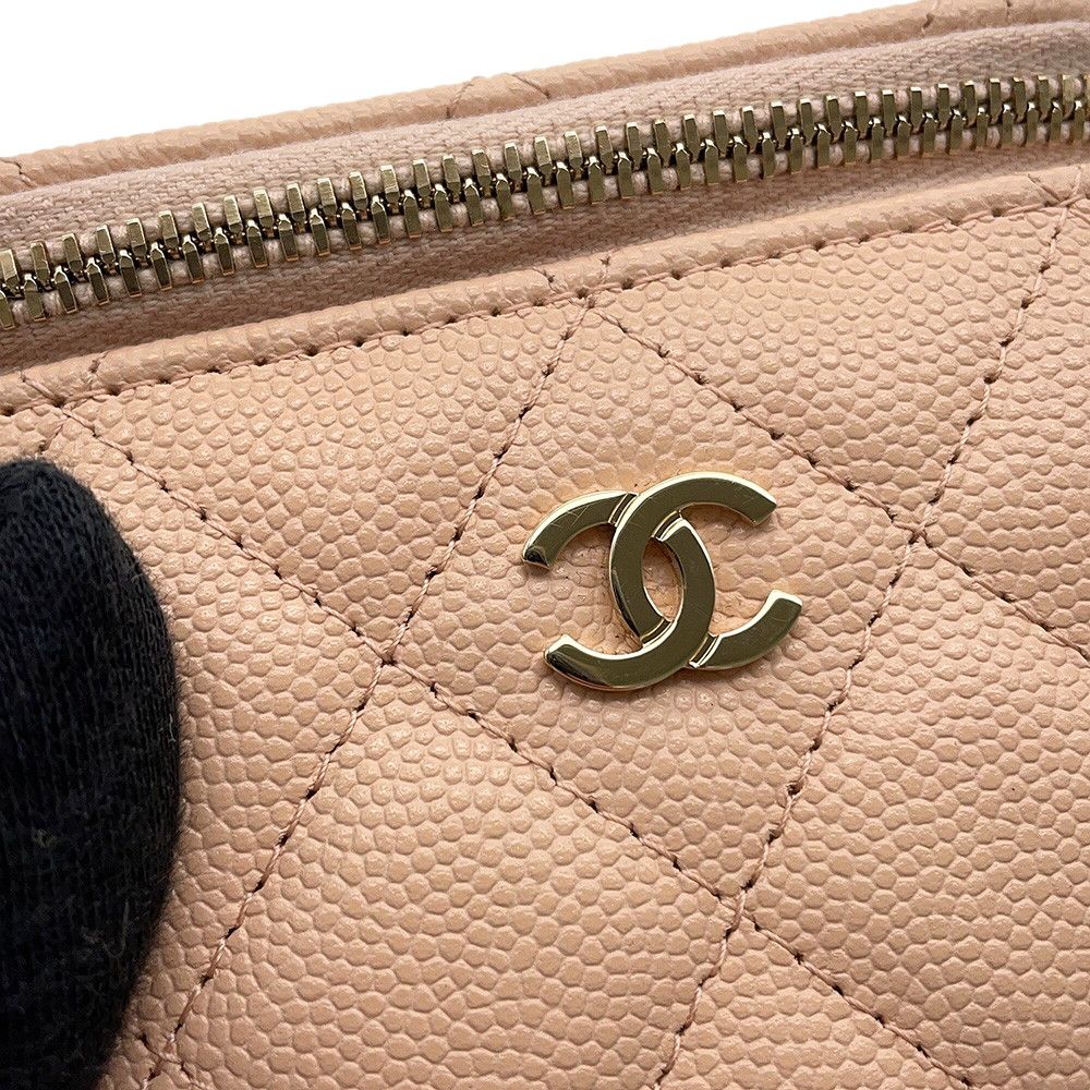 Chanel Chain Shoulder Bag Quilted CC Logo Classic Mini Vanity Case Caviar — view 7