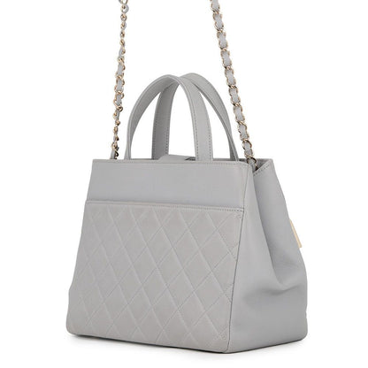 Chanel Quilted CC Logo Affinity Caviar Leather 2-Way Shoulder — view 2
