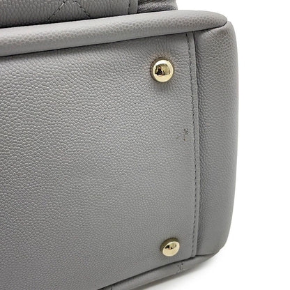Chanel Quilted CC Logo Affinity Caviar Leather 2-Way Shoulder — view 8