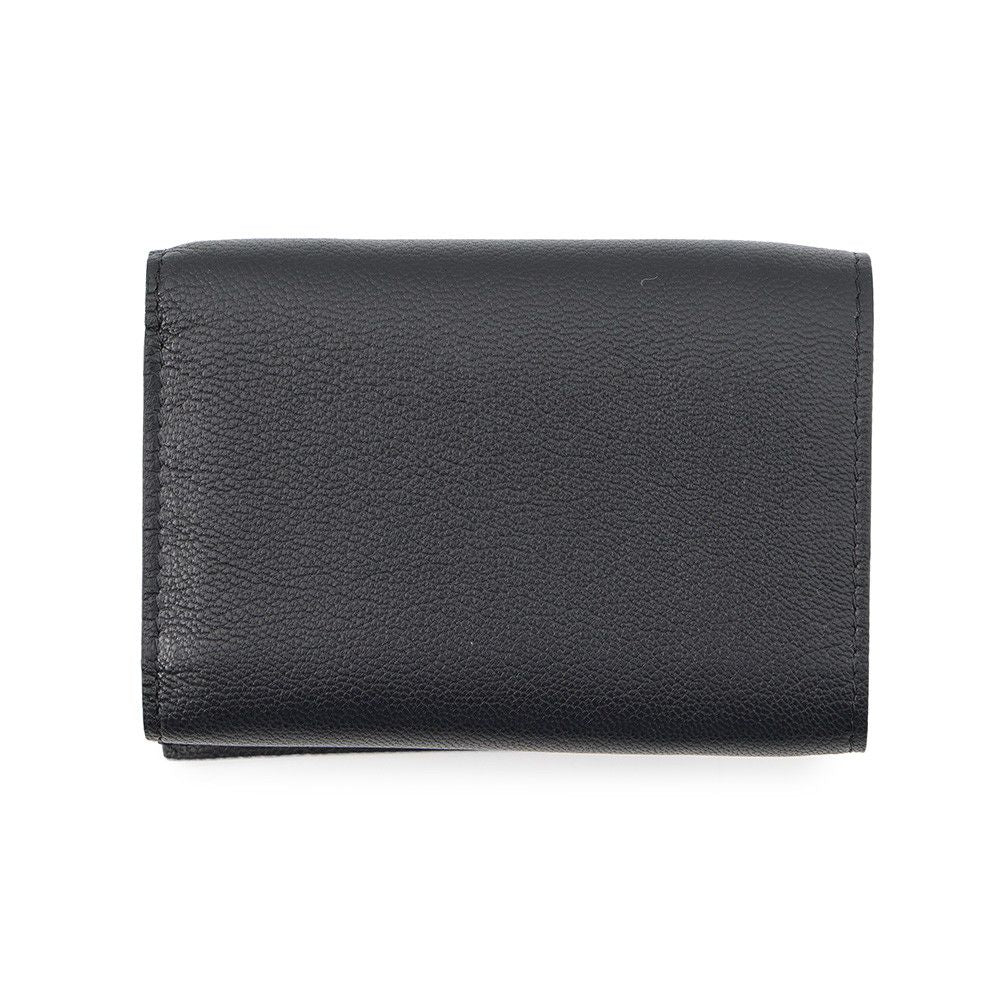 Chanel Trifold Wallet CC Logo Lambskin Compact Black — view 3