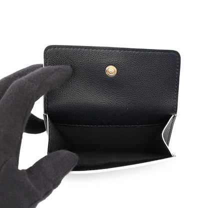 Chanel Trifold Wallet CC Logo Lambskin Compact Black — view 6