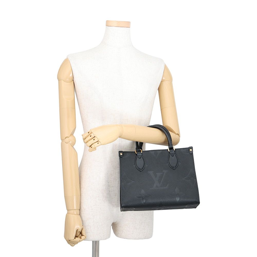 Louis Vuitton Handbag Monogram Empreinte On The Go PM Black 2-Way — view 4