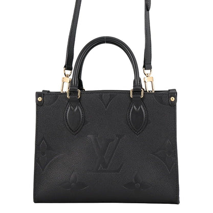 Louis Vuitton Handbag Monogram Empreinte On The Go PM Black 2-Way