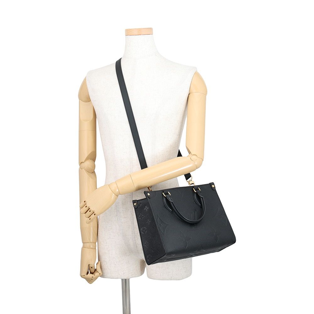 Louis Vuitton Handbag Monogram Empreinte On The Go PM Black 2-Way — view 5
