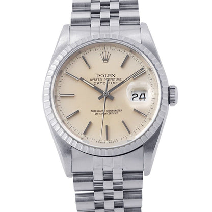 Rolex Datejust Watch Silver Dial