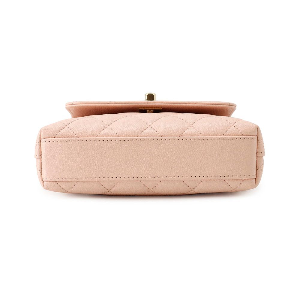 Chanel Handbag Quilted Coco Handle Mini Caviar Leather 2-Way Chain — view 3