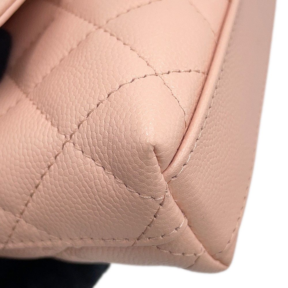 Chanel Handbag Quilted Coco Handle Mini Caviar Leather 2-Way Chain — view 7